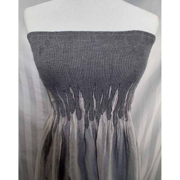 Lapis Goth Boho Lily Floral Convertible Tube Dress Maxi One Size - Picture 3 of 16